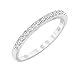 Sterling Silver Cubic Zirconia Stackable Eternity Band Ring