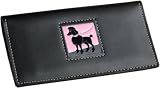 Black Poodle Check Book Cover