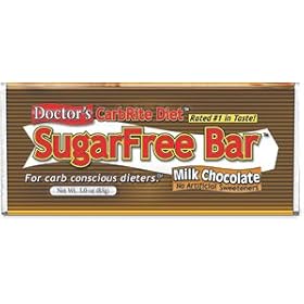 DRS CARBRITE DIET SUGAR-FREE BAR, Sugar-Free Solid Chocolate, 3oz mint chocolate (12 per box)