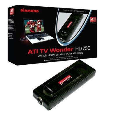 Diamond Multimedia TV Wonder 750 USB TV Tuner. DIAMOND TV WONDER 750 USB HD NTSC PAL SECAM TV TUNER TUNER. USB - PAL, ATSC, SECAM, DVB, NTSC