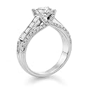 0, Choice of White or Yellow Round <#DIAMOND0.FormatedLab#> Diamond Solitaire Engagement Ring (1 1/2 ct, D Color, VS2 Clarity, Cut)