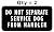 SERVICE DOG Black Rectangle Combo 8-Patch Set