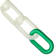 Mr. Chain 50022-50 Polyethylene Glo Green Chain, Trade Size 8, 50' Length x 2" Width