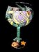 Angel Fish Design - Hand Painted - Grande Goblet - 17.5 oz.
