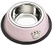 Paw Print Noshers Pink Medium Pet Bowl