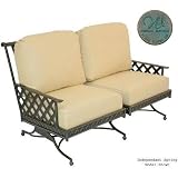 Windham Castings Savannah Casual Back Deep Seating Spring Loveseat...