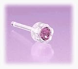 Blomdahl Medical Plastic Earrings - Rose