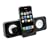 Black Portable Folding Stereo Speaker For Apple iPod Touch Ithouch Classic, Video, iPhone 1G 3G
