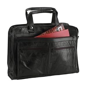 Italian MosaicTM Design Genuine Leather Briefcase