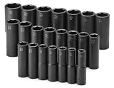 41BK5WNRBXL. SL160  SK Hand Tools 4046 22 Piece 1/2 Inch Drive 6 Point Deep Metric Impact Socket Set