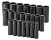 SK Hand Tools 4046 22-Piece 1/2-Inch Drive 6 Point Deep Metric Impact Socket Set