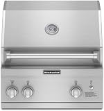 KitchenAid KBSS271TSS 27 &acute; Built - in Gas Grill with 454 sq. in. Cooking Surface, 2 &acute; U &acute; Shaped Burners, Infrared Rotisserie Burner and Insulated Jacket - B00154T380