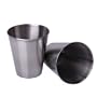 2Pcs Stainless Steel Wine Glass Wine Cup 2.5OZ