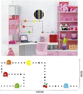 Pak-man Cartoon Wall Decal Sticker