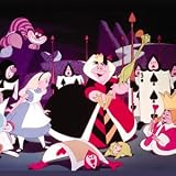 Alice in Wonderland Queens Court Button B-DIS-0168
