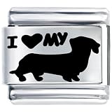 I Heart Puppy Italian Charm