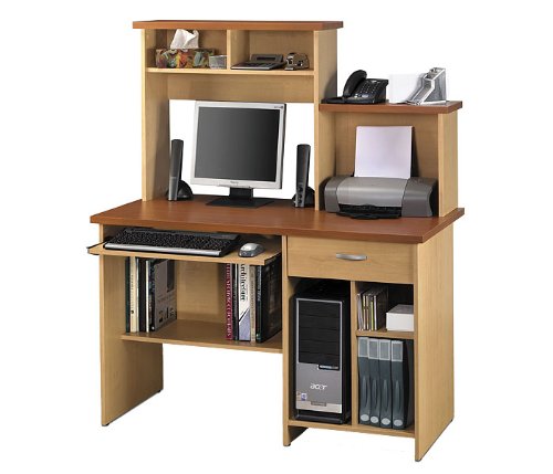 Copper Cherry/ Maple Computer Workstation Copper Cherry/Maple