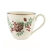Lenox Wiliamsburg Boxwood & Pine Gold Banded Ivory China Cup