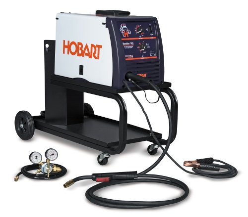 Hobart 500505 Handler 140 115-Volt 25-to-140 Amp GasMetalArc Single-Phase Wire Welding Package with Cart