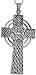 Sterling Silver Celtic Cross. 1.7/8 long