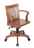 Wood Bankers Desk Chair