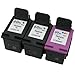Remanufactured Ink Cartridge Replacement for HP 60xl CC641WN CC644WN (2 Black 1 Color 3 Pack)