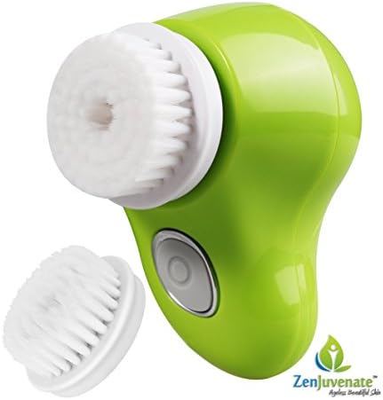 New SpinJuvenate ® Rotary Palm II Spinning Facial Cleansing Brush Kit w/ 2 Brush Heads 1 Year Warranty Exfoliator Microdermabrasion by ZenJuvenate