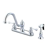 Vintage 8 Kitchen Faucet With Brass Sprayer