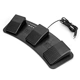FS3-P USB Triple Foot Switch Pedal Control Keyboard Mouse PC Game Plastic
