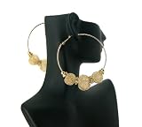 Gold Basketball Wives Poparazzi Earrings with 3 Shamballa Disco Balls and Iced Out Mini Loops Lady Gaga Paparazzi