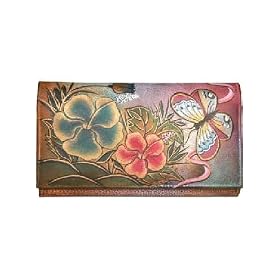 Buy Anuschka Bags HAND PAINTED Multi-Pocket Wallet #1043PHA Ladies by Anuschka