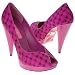 Betsey Johnson Women's Clovis Peep Toe Pump,Pink Multi,7.5 M