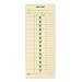 TOPS Weekly Job Cards, Green Ink Front, 3.5 x 9 Inches, 500-Count, Manila (1258)