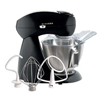 Hamilton Beach Eclectrics 63227 All-Metal Stand Mixer, Licorice