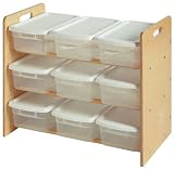 Review Little Colorado  / Eight Bin Toy Organizer and Shelf-Color Natural