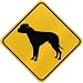 ONLY  AMERICAN BULLDOG  CROSSING SIGN DOG