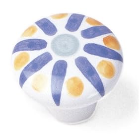Laurey 8800 Sorrento 1-1/2-Inch Diameter Porcelain Knob, Hand Painted