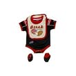 Newborn Buffalo Bills Bib, Creeper, & Bootie Set