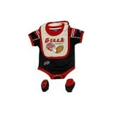 Newborn Buffalo Bills Bib, Creeper, & Bootie Set