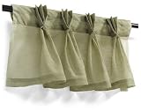 Park B. Smith Heather Voile Pinched Pleat Filler Valance, Sage