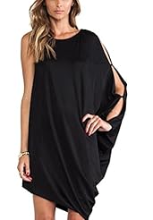 One Shoulder General Print Turtleneck Short  Dress