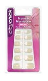 Review CITY CHICK 90 24 131 / City Chick French Manicure Petite Artificial Nails - Square Bare (PRE-GLUED)