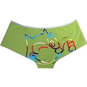 Felix The Cat Thumbs Up Green Rainbow Outline panty for women - On Sale!