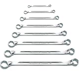 Stahlwille 23/8 Shallow-Offset Double-Ended Ring Spanner Set, 8Piece Metric Box Wrench Set by Stahlw