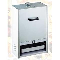 Peetz Nirosta-Raeucherofen f�r ca. 9 Fische liegend + DVD erfolgreich R�uchern
