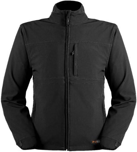 ANSAI Men's Mobile Warming Softshell Jacket (Black, Medium)