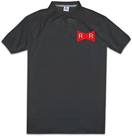 Men's Red R Army RR Polo Short Sleeve T-Shirt Black Large