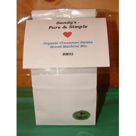 Organic Cinnamon Raisin Bread Machine Mix by Sandy's - Pure & Simple