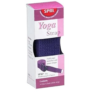 SPRI SC-6PR 6ft Cotton Yoga Strap (Purple)