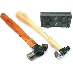 16 Jewelers Disc Cutters Ball Pein Chasing Hammers Tool